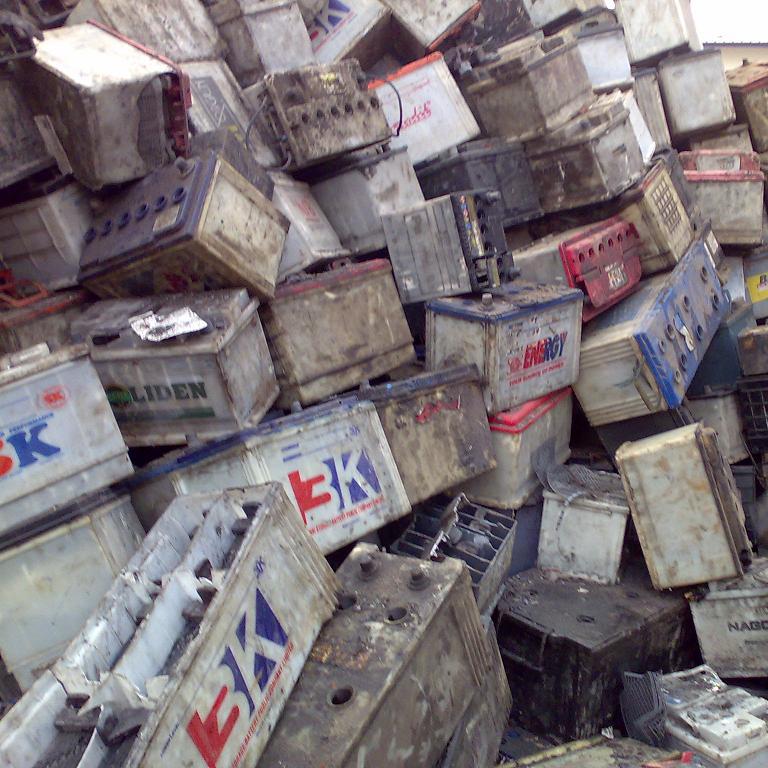 Drained Used Battery Scrap